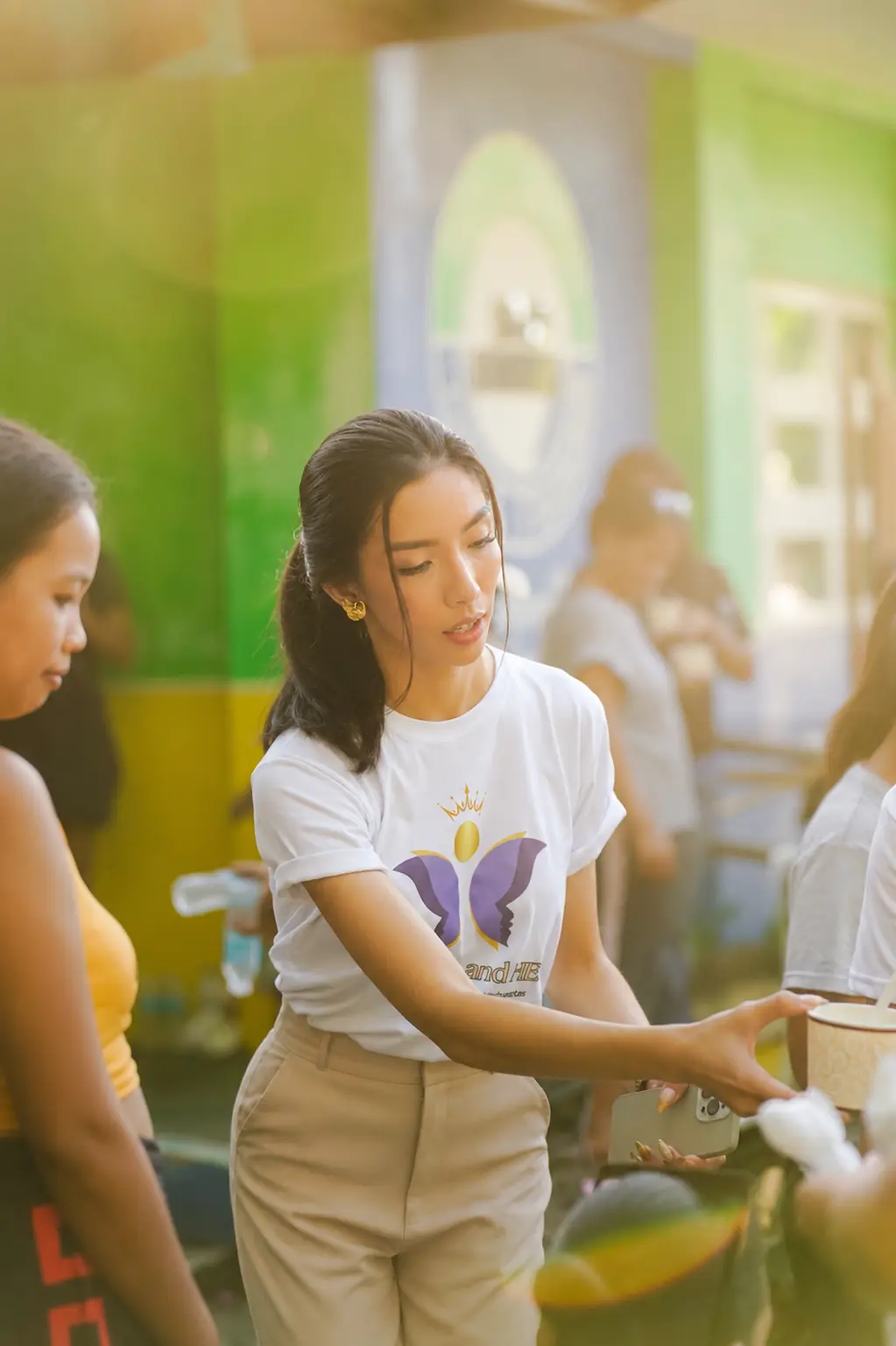 Francine Marie Bautista leading through hands-on community service